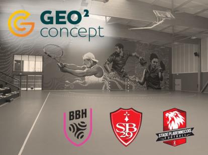 Geo²Concept donne son soutien au Stade Brestois, BBH et stade Plabennecois