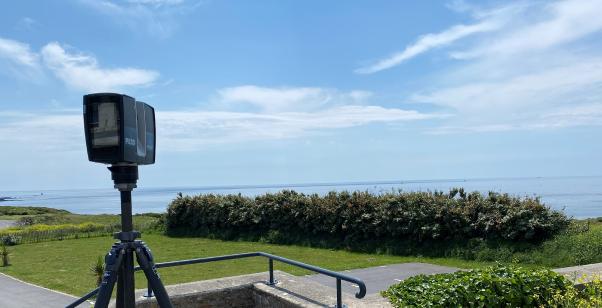 Chantier de scanner 3D à la pointe du Finistère
